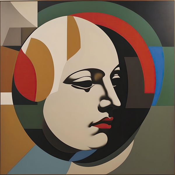 Ancient Abstract Portrait Print