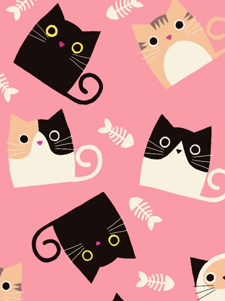 cat pattern backgroundpet Print