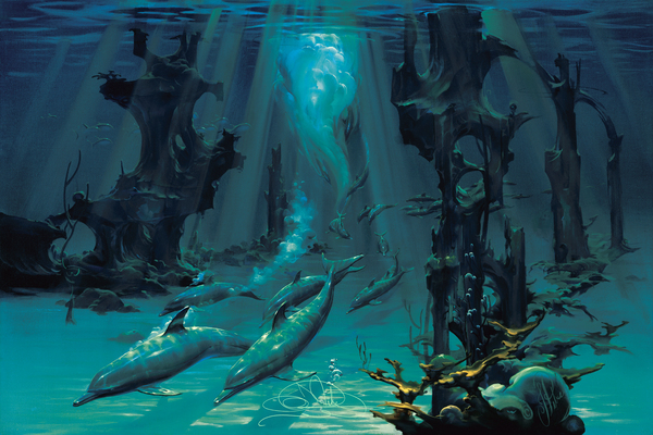 Atlantis Dolphins  Print