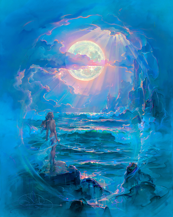 Through a Moonlit Dream Print
