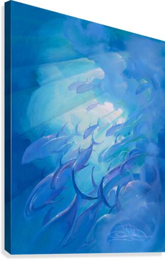 Blue Rush  Canvas Print