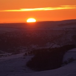 Sunset Peak District Mam Tor 