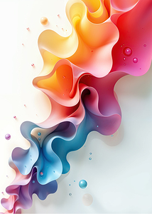 Abstract Colorful Swirls