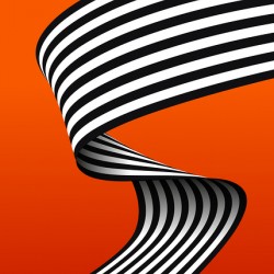 Black and White Stripe Ribbon