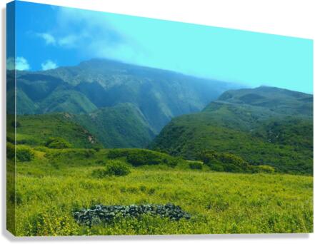 Through the Mountains Canvas Print