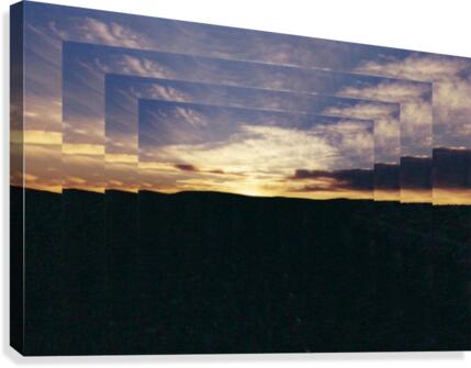 A  Manipulated Sunset Canvas Print