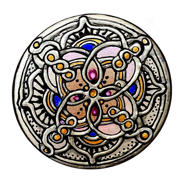 Organic Mandala by Julie Ann Stricklin by Julie Ann Stricklin