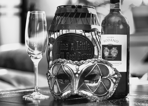 In Vino Veritas: An Abstract Tapestry of Wine and Mystery