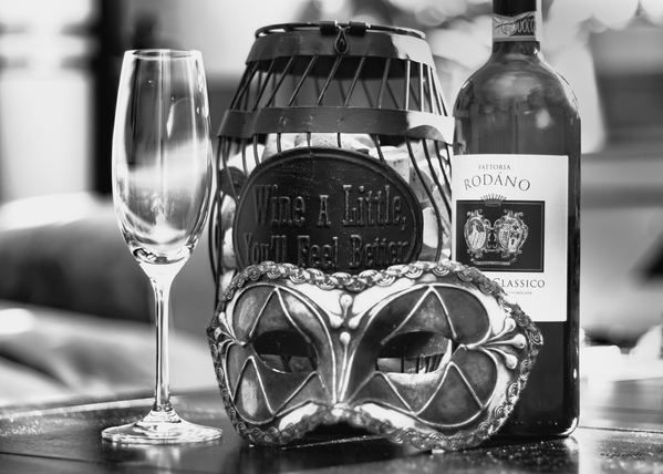 In Vino Veritas: An Abstract Tapestry of Wine and Mystery by Ganyobiphotos