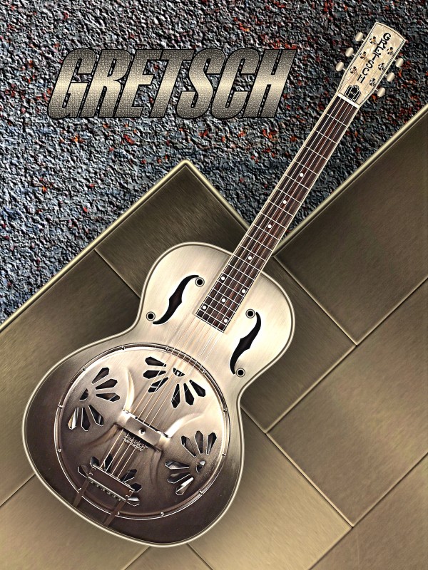 Old  Gretsch Acoustic Resonator   by shavit mason