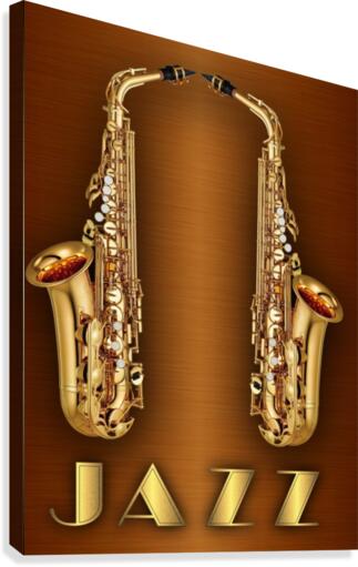 Gold jazz  Canvas Print
