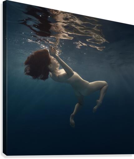 Blue space Canvas Print