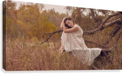 Autumn rain Canvas Print