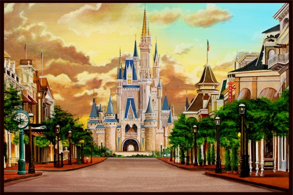 Disney Sunset Castle by Michael Neamand