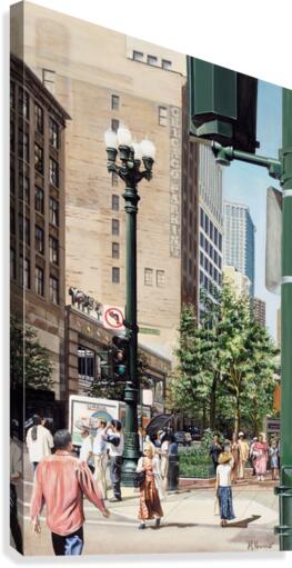Monroe & State Canvas Print