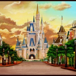 Disney Sunset Castle