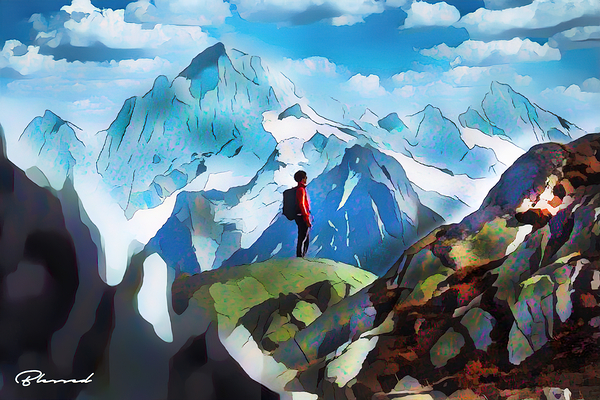 Reaching the Summit Print