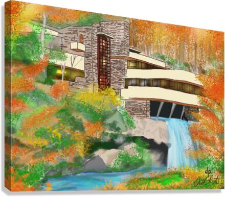 Falling Water Canvas Print