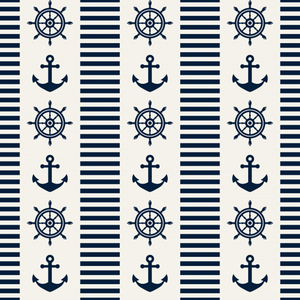 nautical seamless pattern vector illustration