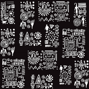 vector pattern design with tribal elements