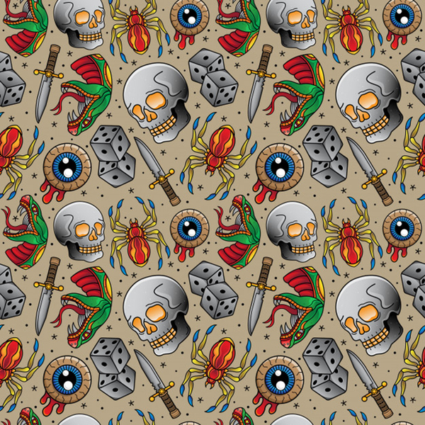 tattoo pattern Print