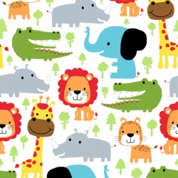 seamless pattern vector with animals cartoon