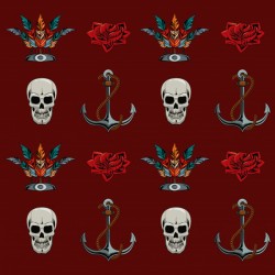 tattoo old school background pattern