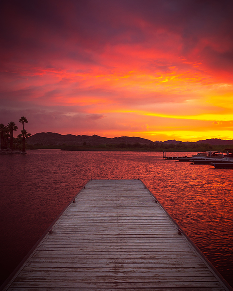 Sunset Over Fishers Landing: A Vibrant Evening by Shallowshark