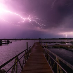 Lightning Storm Over Martinez Lake: Yuma AZ