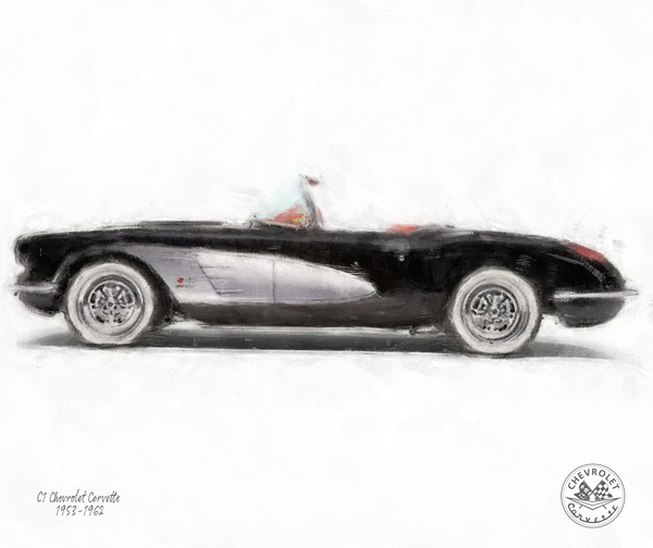 C1 Corvette Convertible Print