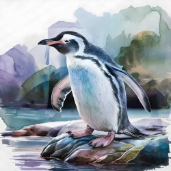 Penguin-Watercolor