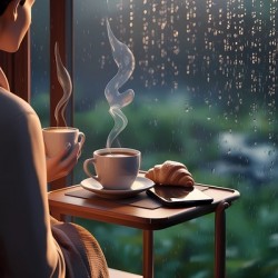 looking at the rain