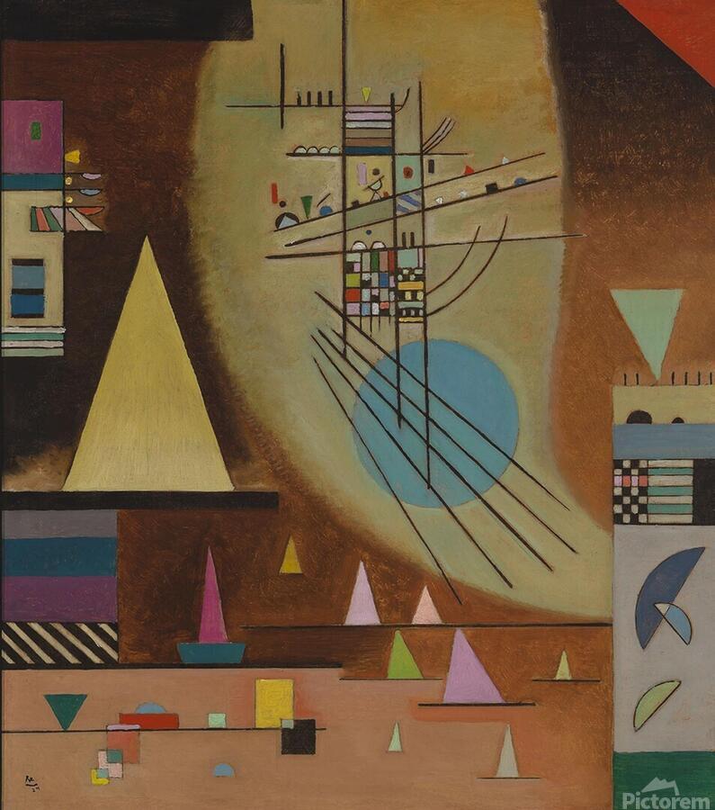 Kandinsky Verstummen 1924 2678 MK by Romed Roni Wall Art
