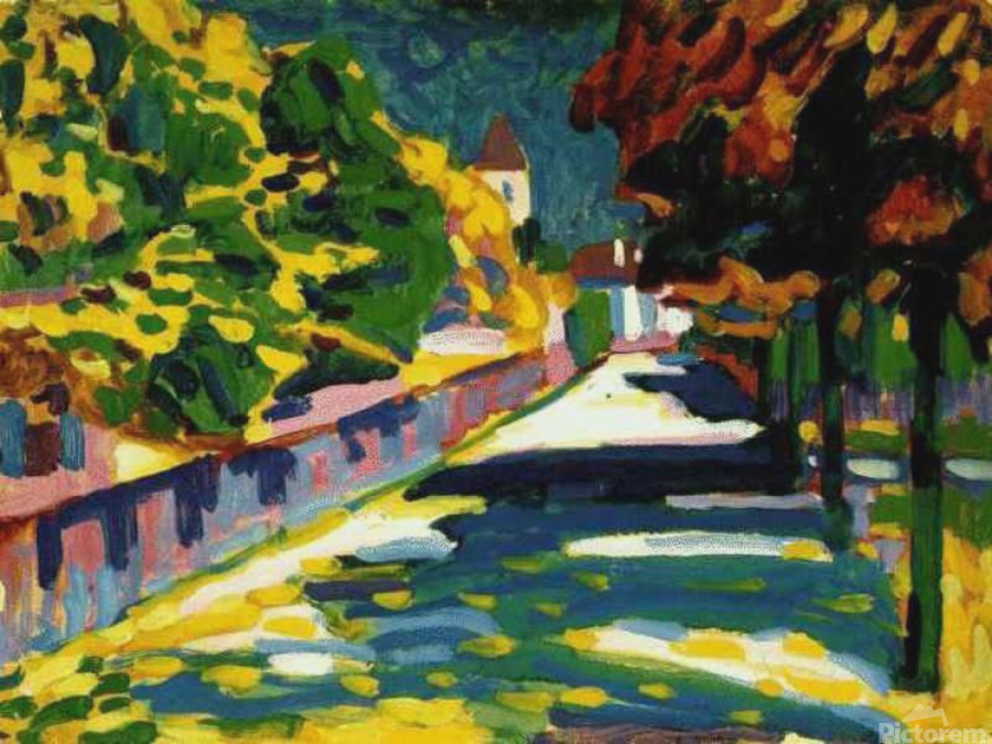 Vassily Kandinsky 1908 Autumn in Bavaria by Romed Roni Wall Art