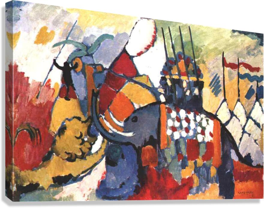 Vassily Kandinsky 1908 The elephant by Romed Roni Wall Art