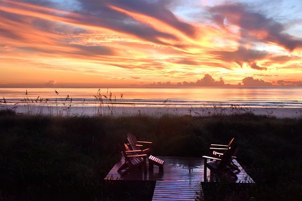 Morning Beach Chairs by Marc Ward Photography
