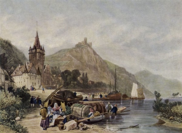 Ansicht mit Moselufer Print