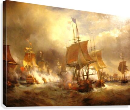 Battle of Ushant Canvas Print