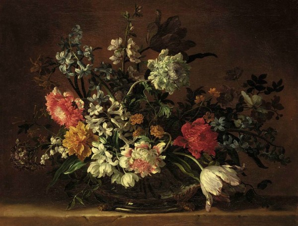 Still life of flowers Print