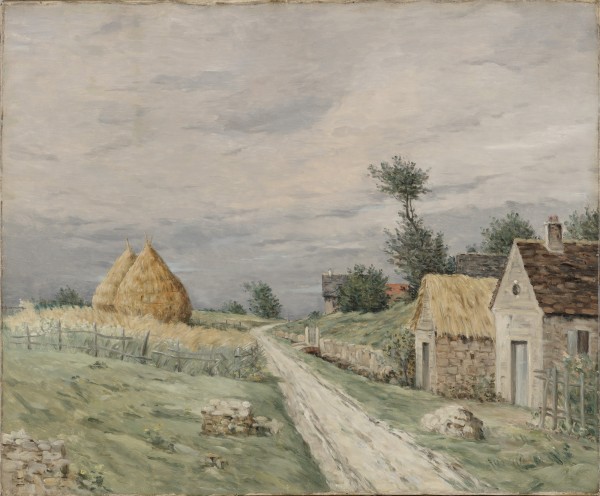 Landscape of a village Print