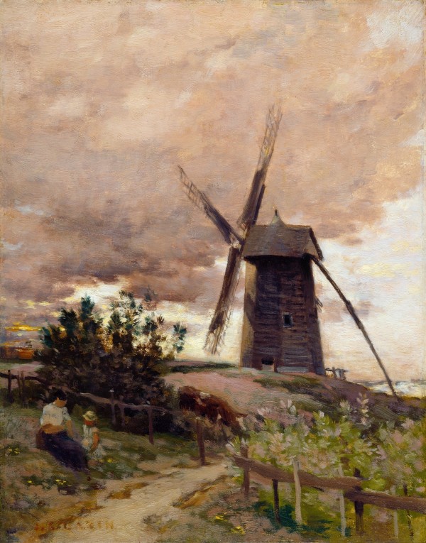 Windmill in the wind Print