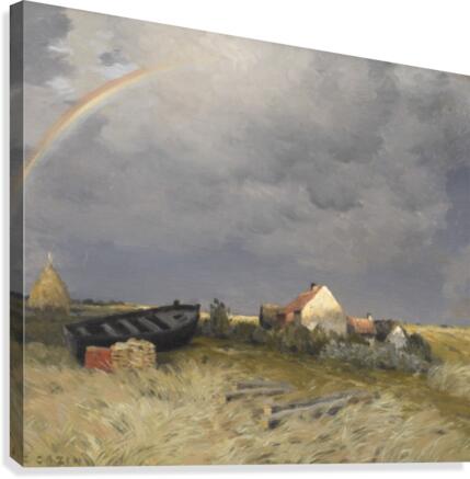 Rainbow in the sky Canvas Print