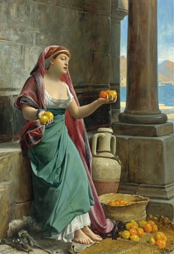 The citrus seller Print