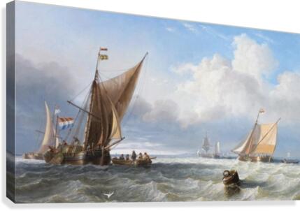 Off the Dutch Coast Canvas Print