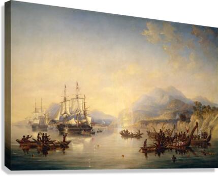 Erebus' and the 'Terror' in New Zealand Canvas Print