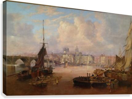 The Mayors Barge on The Tyne Canvas Print