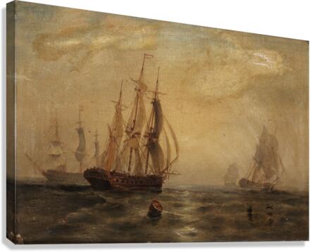 Sunset by the sea Canvas Print