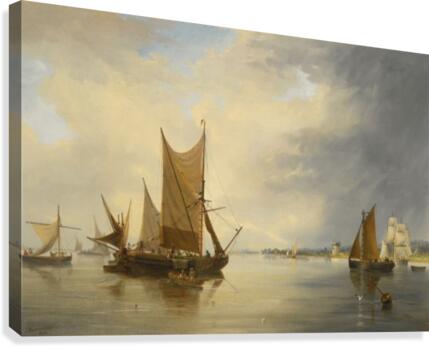 Sailing on the sea Canvas Print