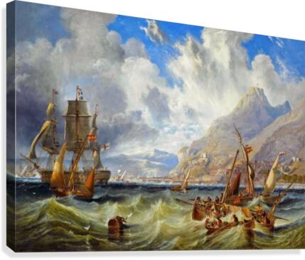 Sailing to Gibraltar Canvas Print