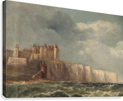 A castle on a clif Canvas Print